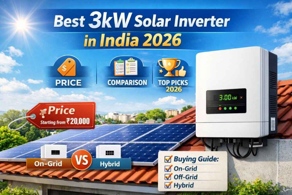 Best 3kW Solar Inverter in India 2026