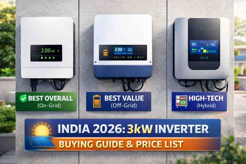 Best 3kW Solar Inverter in India 2026