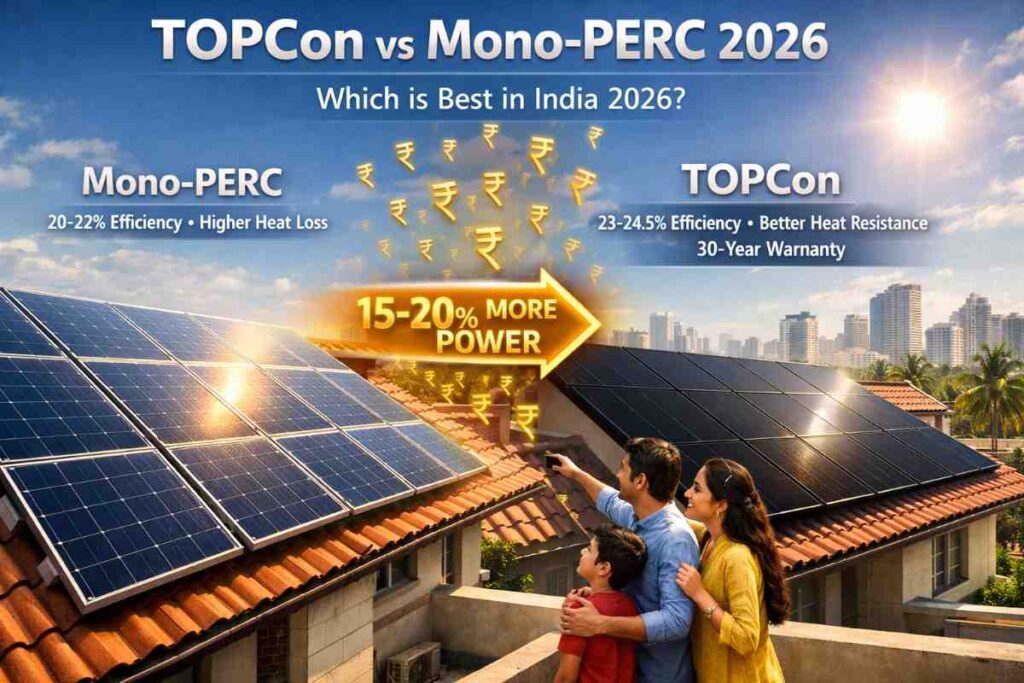 TOPCon vs Mono PERC Solar Panel