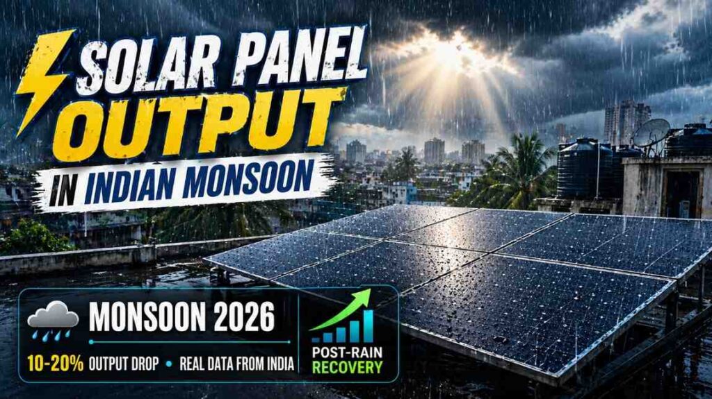 Solar Panel Output in Indian Monsoon