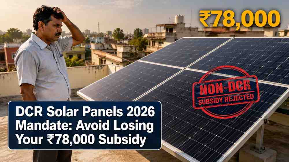 DCR solar panels 2026 Mandate in India
