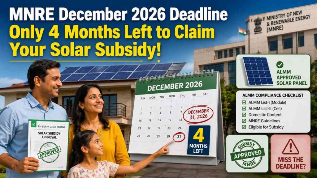 MNRE December 2026 Deadline
